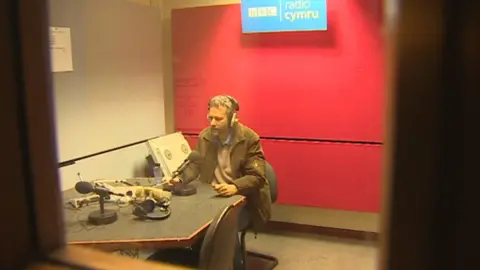BBC Nathan Gill in BBC Wales radio studio