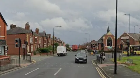 Google A Google image shows Ormskirk Road just before the right-hand turning for Enfield Street.