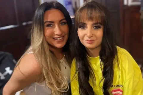 PA Media Stephanie Duthie and daughter Bryony (right)