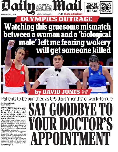 Daily Mail front page