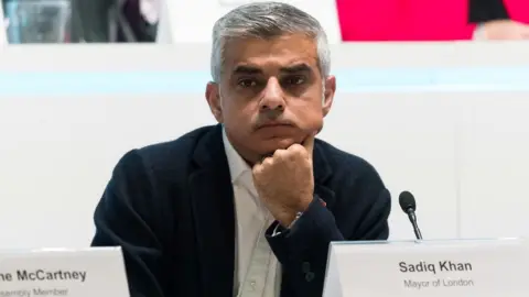 Getty Images Sadiq Khan at a People's Question Time