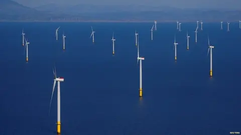 Reuters Wind farm off the Lancashire coast