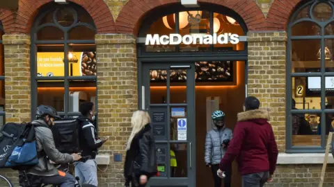 Alamy McDonald's restaurant, London