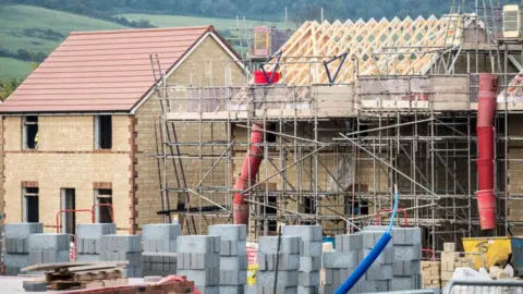 Getty Images/Matt Cardy recently built houses are pictured on a housing estate on October 2, 2018 in Bristol, England.