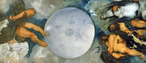 Alamy Caravaggio's mural at Villa Aurora