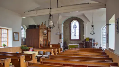 MANXSCENES Inside of St Luke's Church in Baldwin