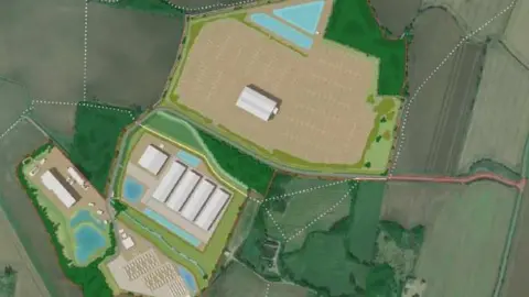 LDRS A masterplan showing how the expanded biomass plant could be laid out