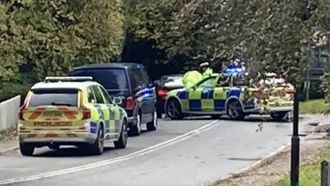 Stuart Woodward/BBC Essex Police at Stock Road