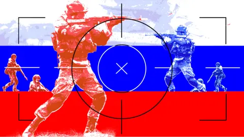 BBC Image showing Russian soldiers