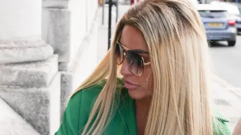 Katie Price arriving at Lewes Crown Court for sentencing