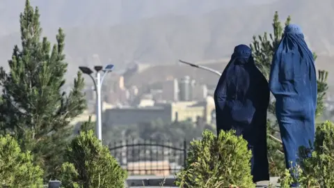 Getty Images Two women wearing burqas