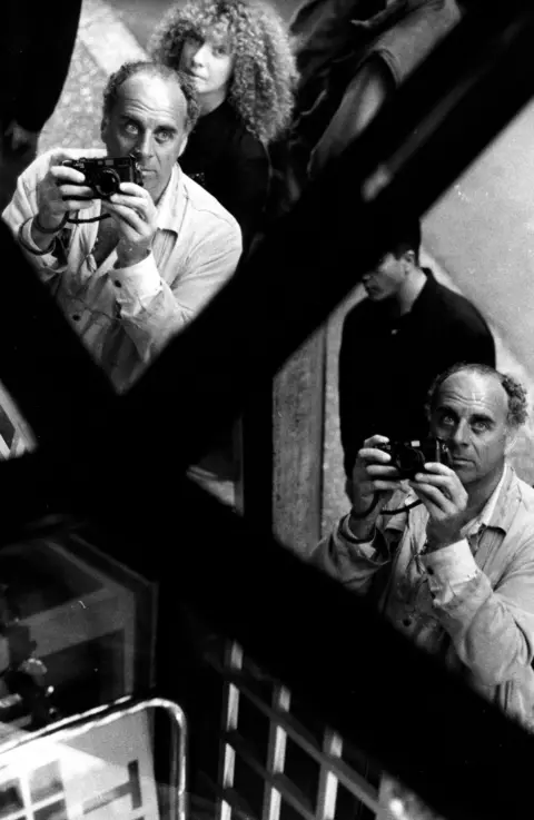 Ralph Gibson Self portrait in a reflection