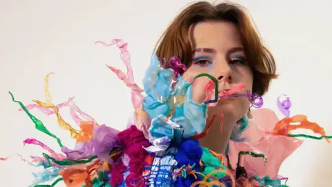 Hereford College of Arts Plastic rubbish dress