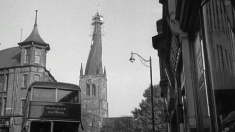 The twisted spire of Chesterfield's church