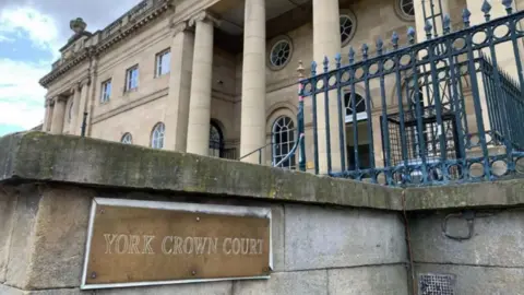 A screen grab of the outside of York Crown Court building