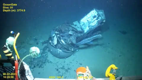 Reuters The wreck of the Titan submersible