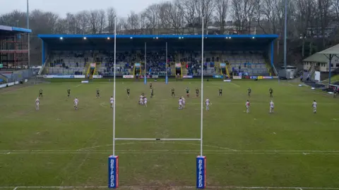 A general view of Halifax Panthers' The Shay