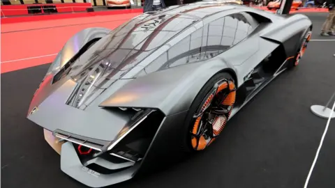 AFP/Getty Images Lamborghini's Terzo Millennio electric supercar prototype