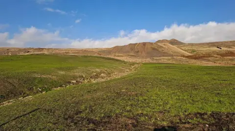 Environment Agency Grass now covers the rocky ground, making the whole landscape greener.