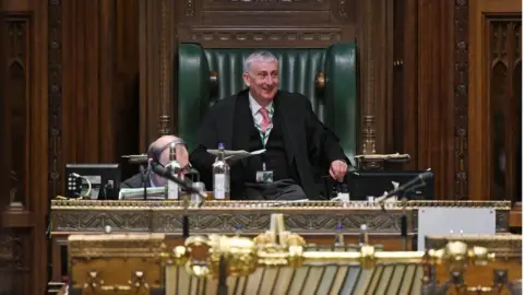 PA Media Speaker Lindsay Hoyle in the chair