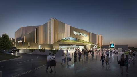 An artist's impression of the new arena