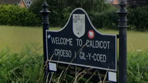 Google Caldicot sign