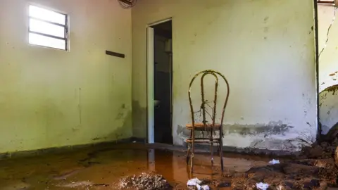 Getty Images House struck by the mud in Córrego do Feijão near the town of Brumadinho