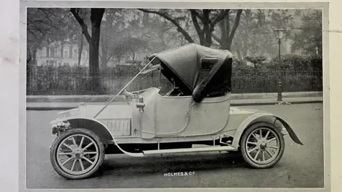 Derbyshire County Council Early car photograph