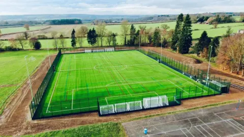 An image of a football pitch similar to the one proposed for Austin Friars school