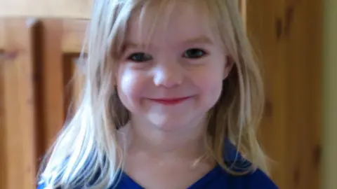 Everton Football Club handout photo of Madeleine McCann in an Everton Football shirt