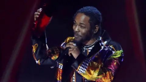 Getty Images Kendrick Lamar at the Brit awards