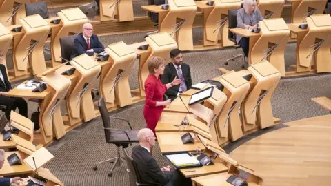 Getty Images Nicola Sturgeon in Holyrood