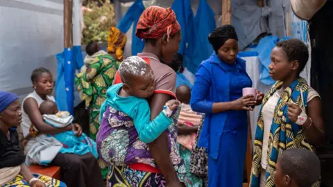 Glody Murhabazi People waiting for treatment at a hospital