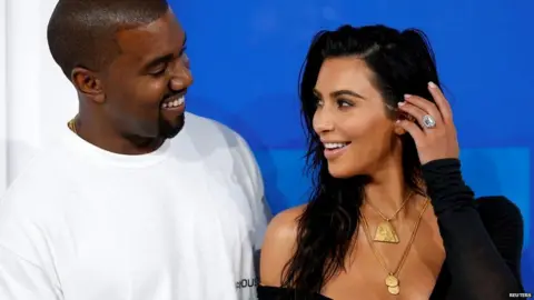 Reuters Kanye and Kim Kardashian-West