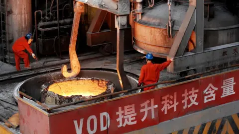 Getty Images A Chinese steelworks
