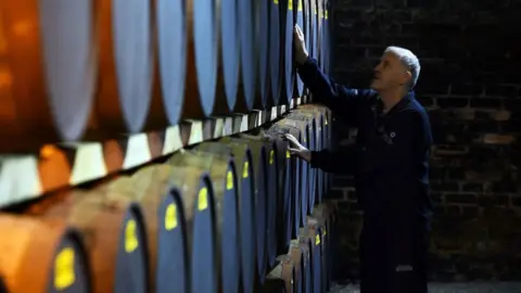 Getty Images whisky barrels