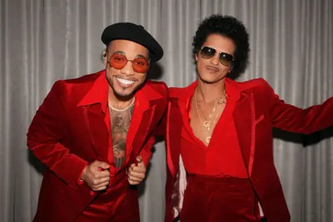 Getty Images Anderson .Paak and Bruno Mars at the AMAs