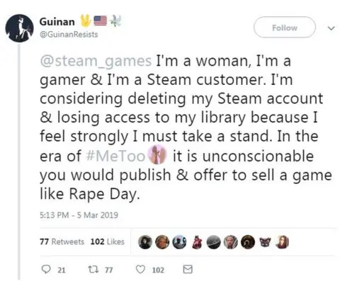 Rape Day game pulled by Steam platform after outcry