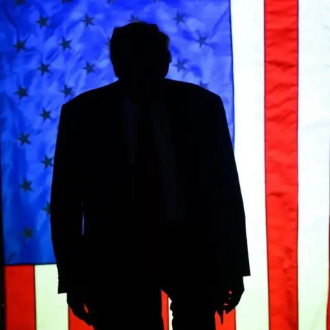 Getty Images Former U.S. President Donald Trump enters Erie Insurance Arena for a political rally while campaigning for the GOP nomination in the 2024 election on July 29, 2023 in Erie, Pennsylvania.