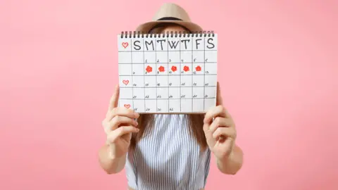 Getty Images Woman with calendar