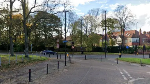 Google Junction of Moorfield, Moor Road South and the Great North Road