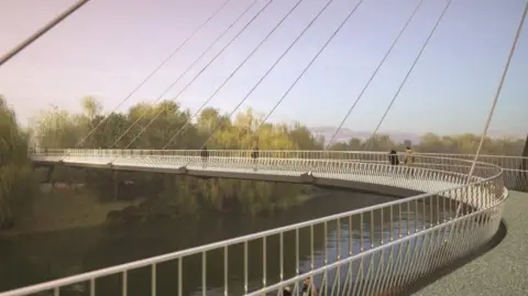 Worcestershire County Council Artist's impression of Kepax Bridge