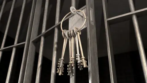 Getty Images Keys in cell door