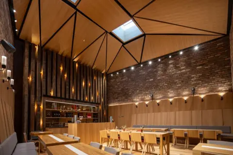 Chris McLuskie Rosebank Distillery - a tasting room