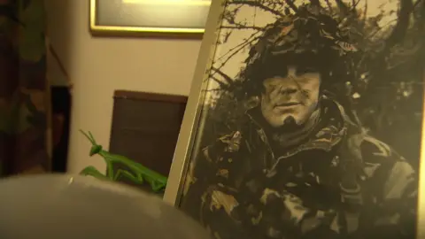 BBC NI Fred Holroyd wearing Army fatigues