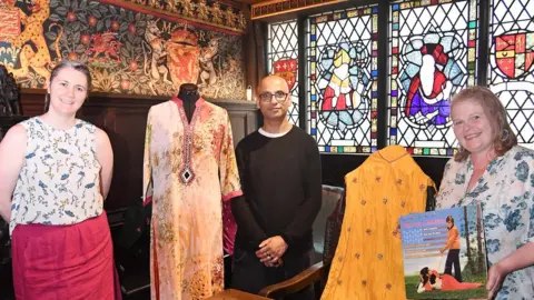 St Mary's Guildhall Niamh Carlton with Hardish Virk and Mindy Chillery and at St Mary's Guildhall in Coventry