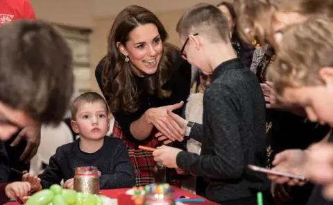 PA The Duchess of Cambridge at Kensington Palace