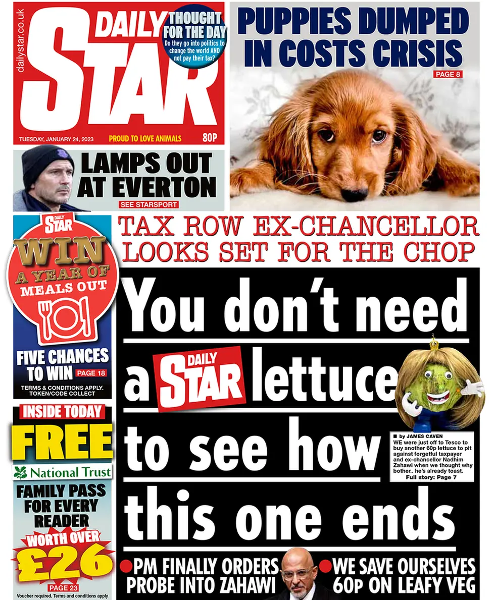 The Daily Star front page