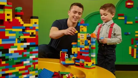 Legoland Discovery Centre Man with boy