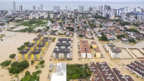 Getty Images Floods inundated parts of Recife in May 2022